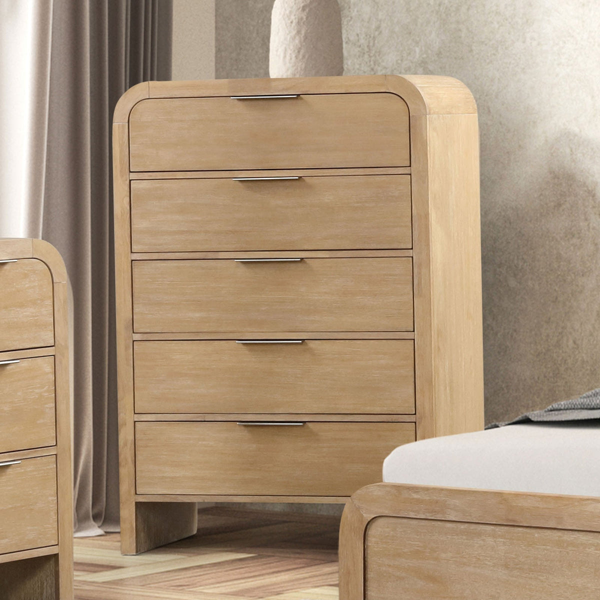 Handforth Natural Transitional Bedroom Set