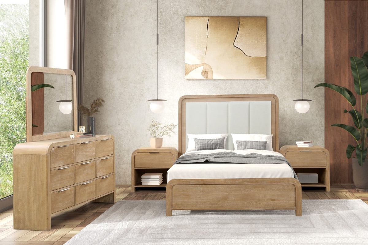 Handforth Natural Transitional Bedroom Set
