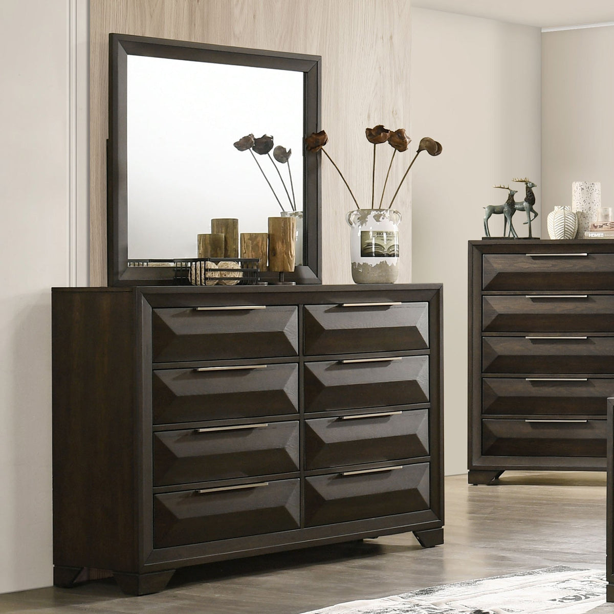 Hexham Espresso Transitional Bedroom Set