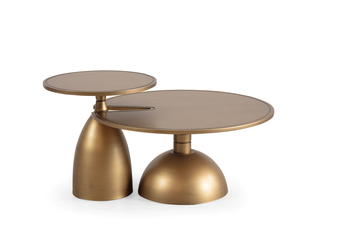 Horizon Gold 2-Piece Coffee Table Set