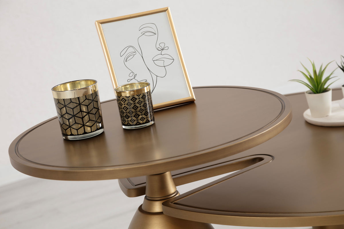 Horizon Gold 2-Piece Coffee Table Set