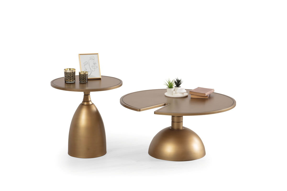 Horizon Gold 2-Piece Coffee Table Set