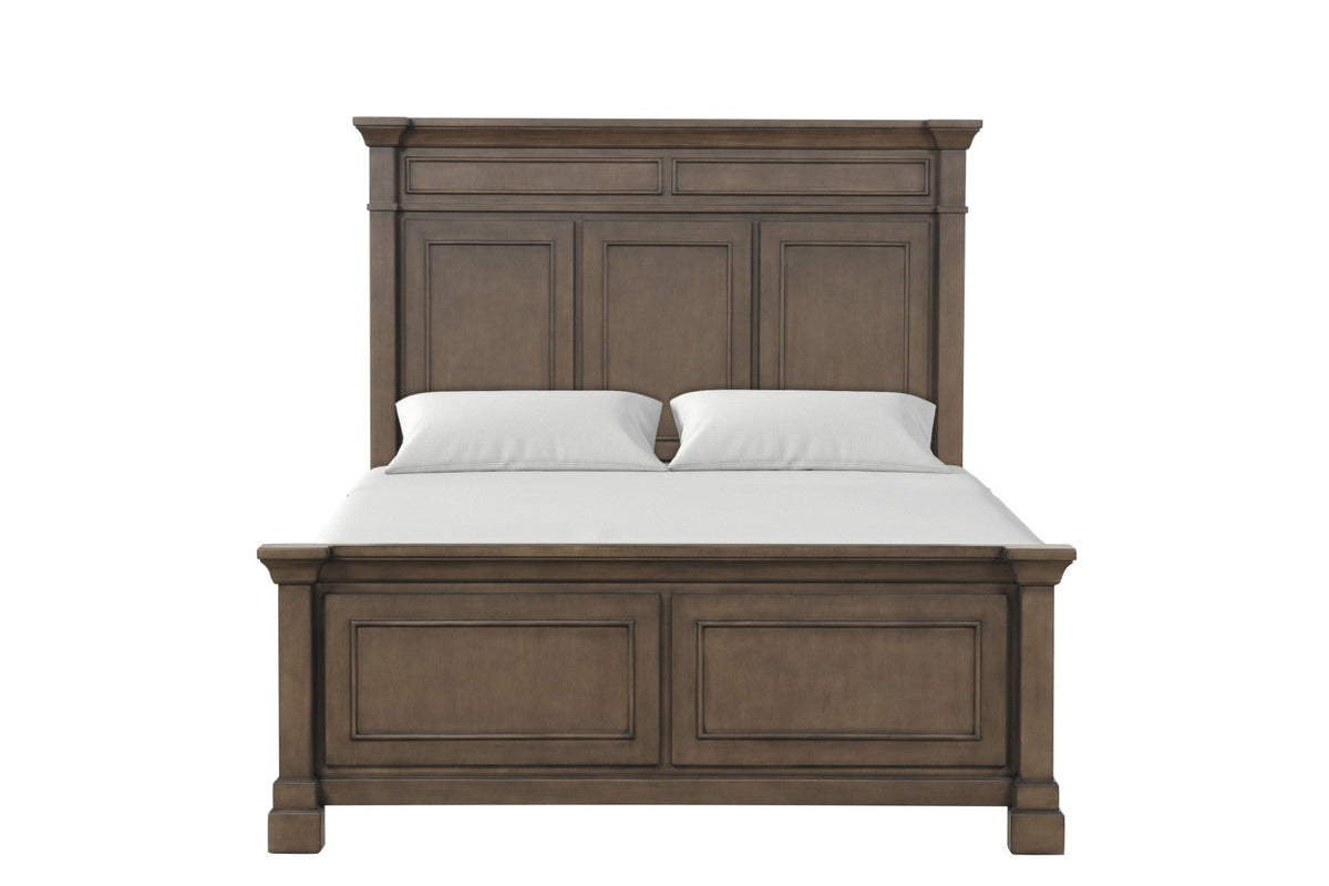 Huddersfield Dark Walnut Queen Panel Bed