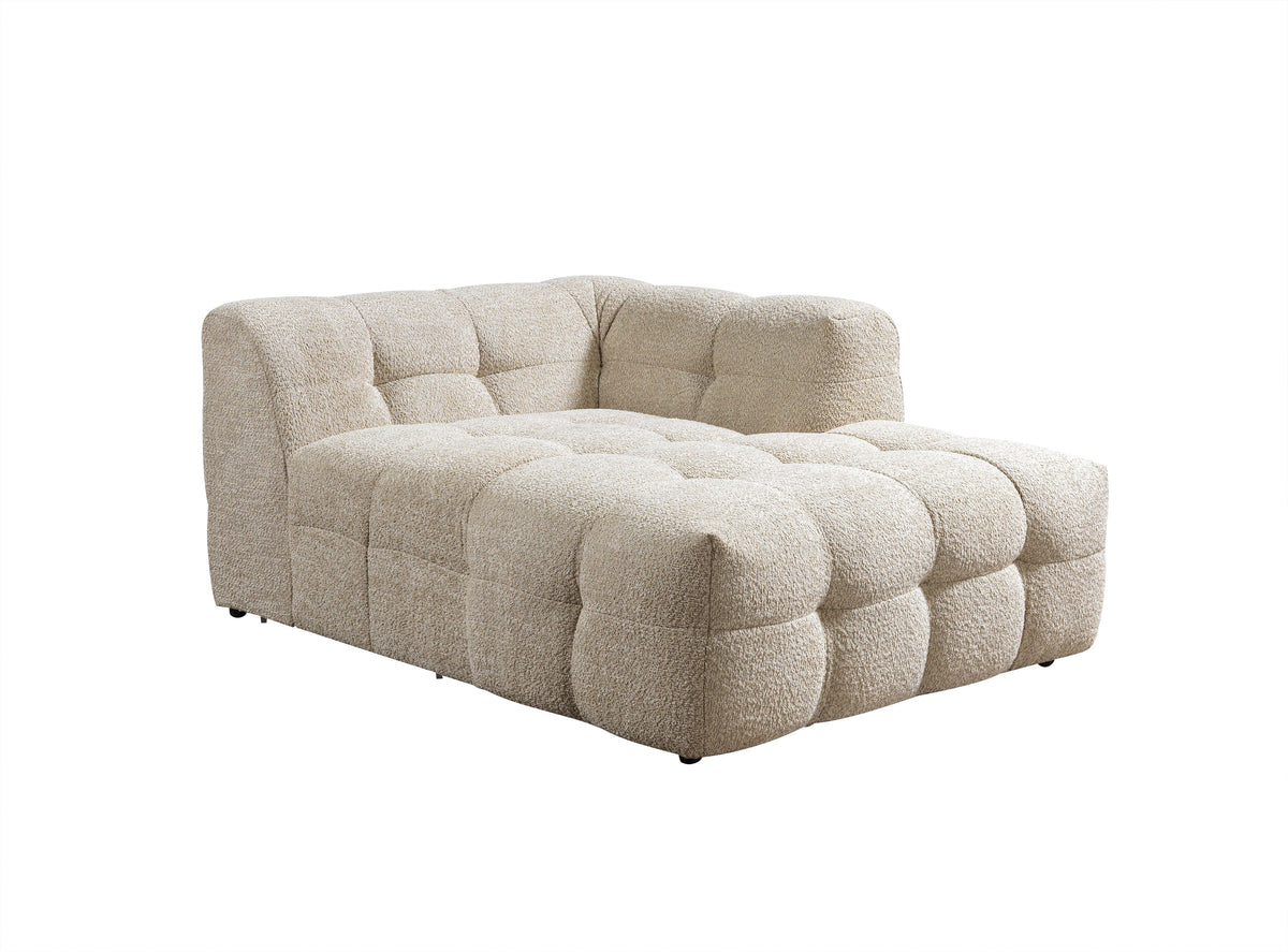 Ivy Sand Boucle RAF Chaise Sectional