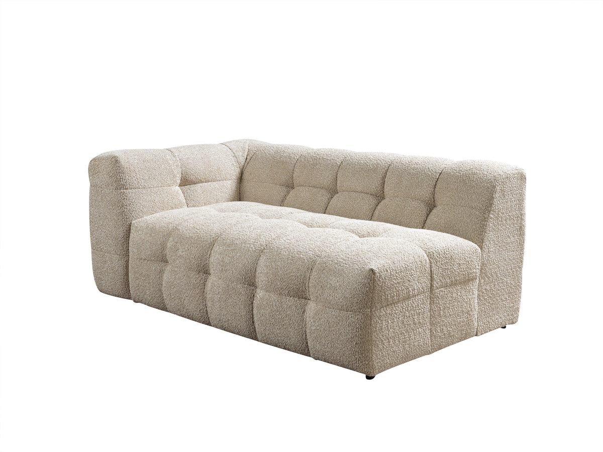 Ivy Sand Boucle RAF Chaise Sectional
