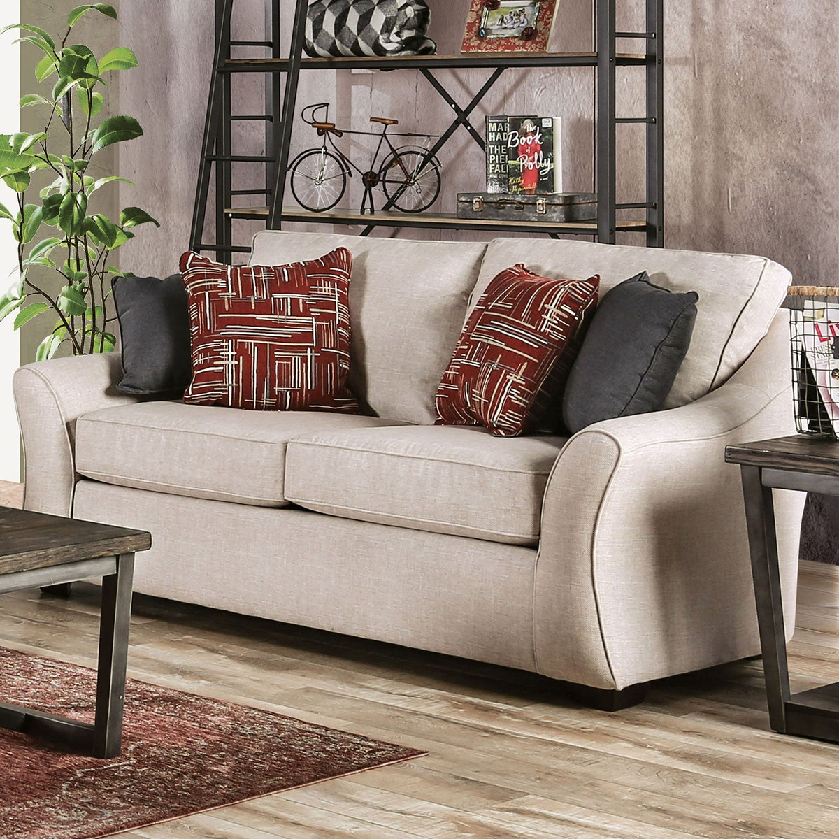 Jarrow Ivory Transitional Living Room Set