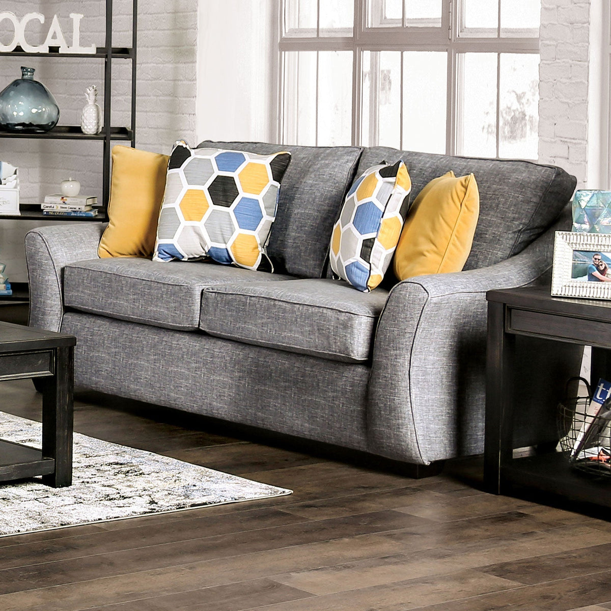 Jarrow Light Gray Transitional Living Room Set