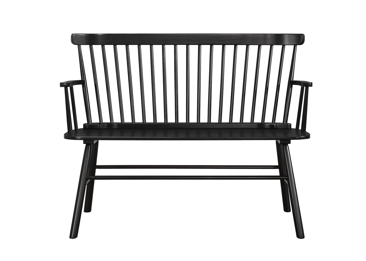 Jerimiah Spindleback Black Bench