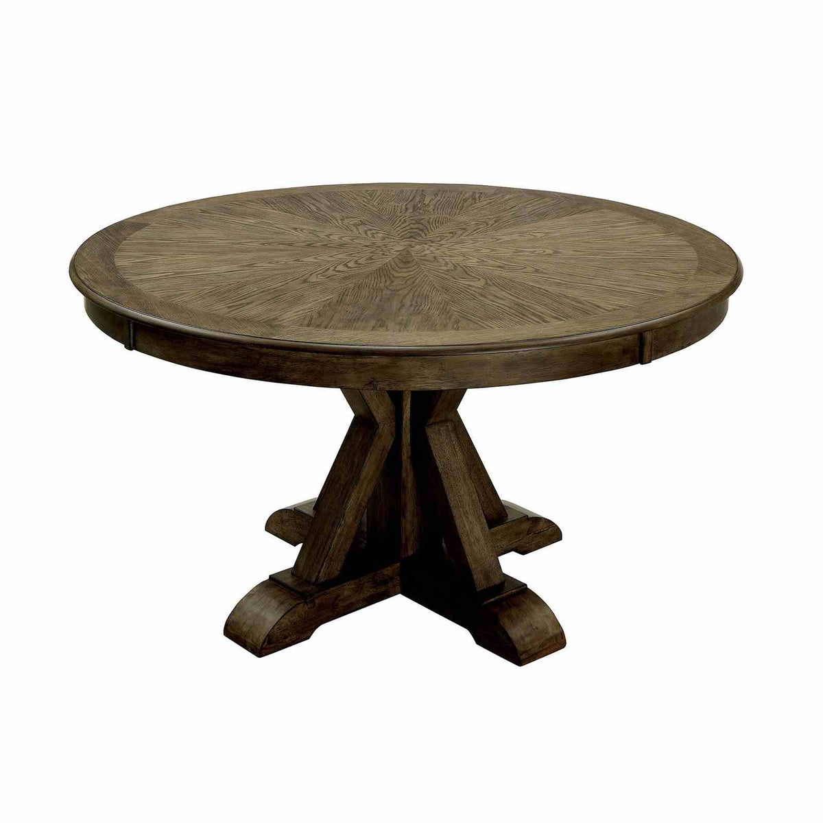 Julia Light Oak/Beige Round Dining Table