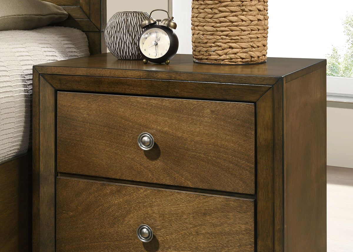 Kirkham Walnut Transitional Bedroom Set