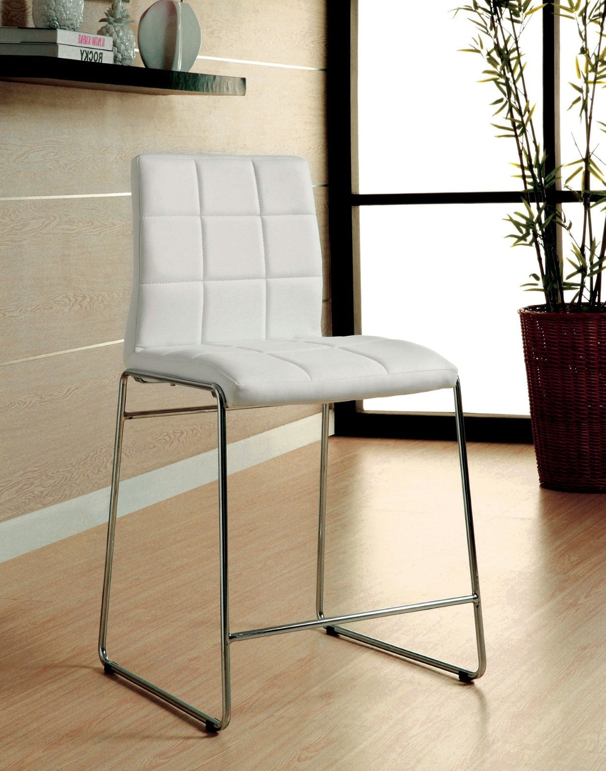 Kona White Counter Height Chair