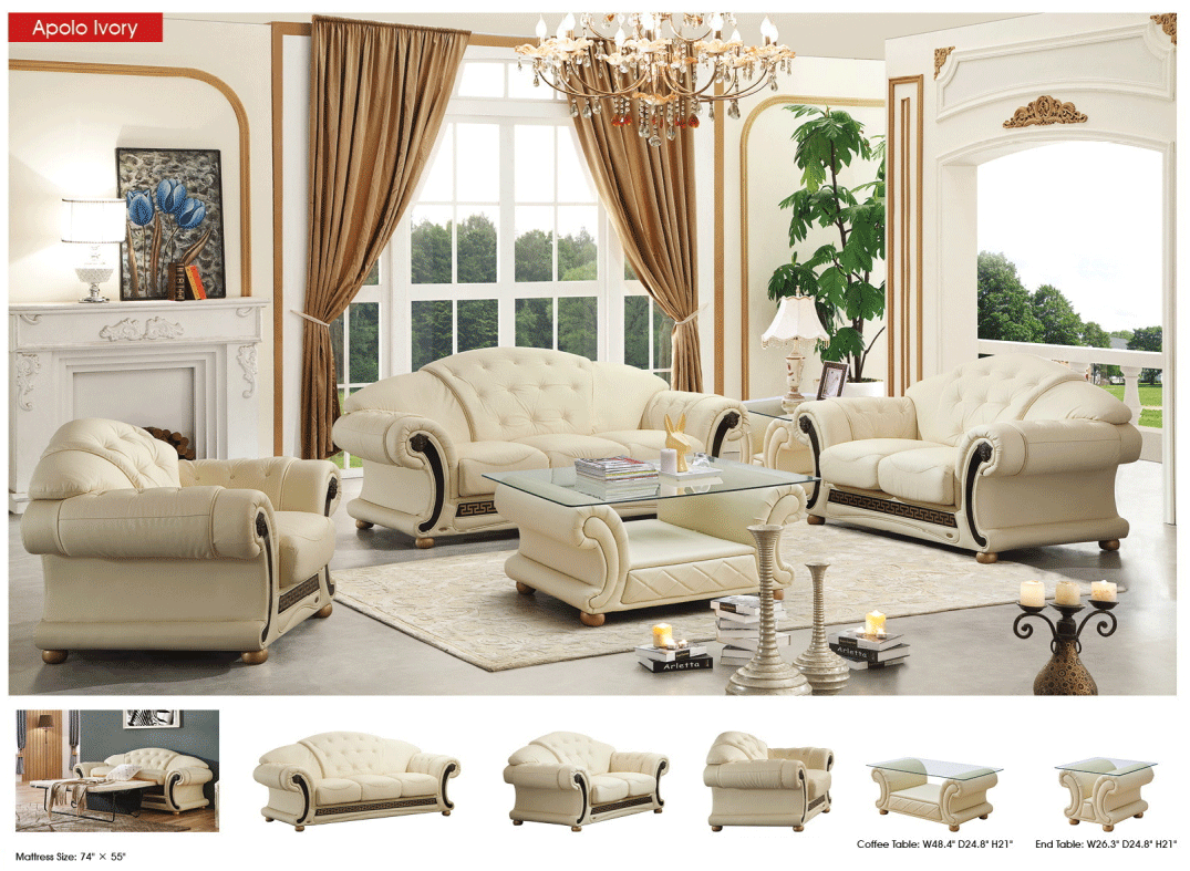 Apolo Ivory End Table