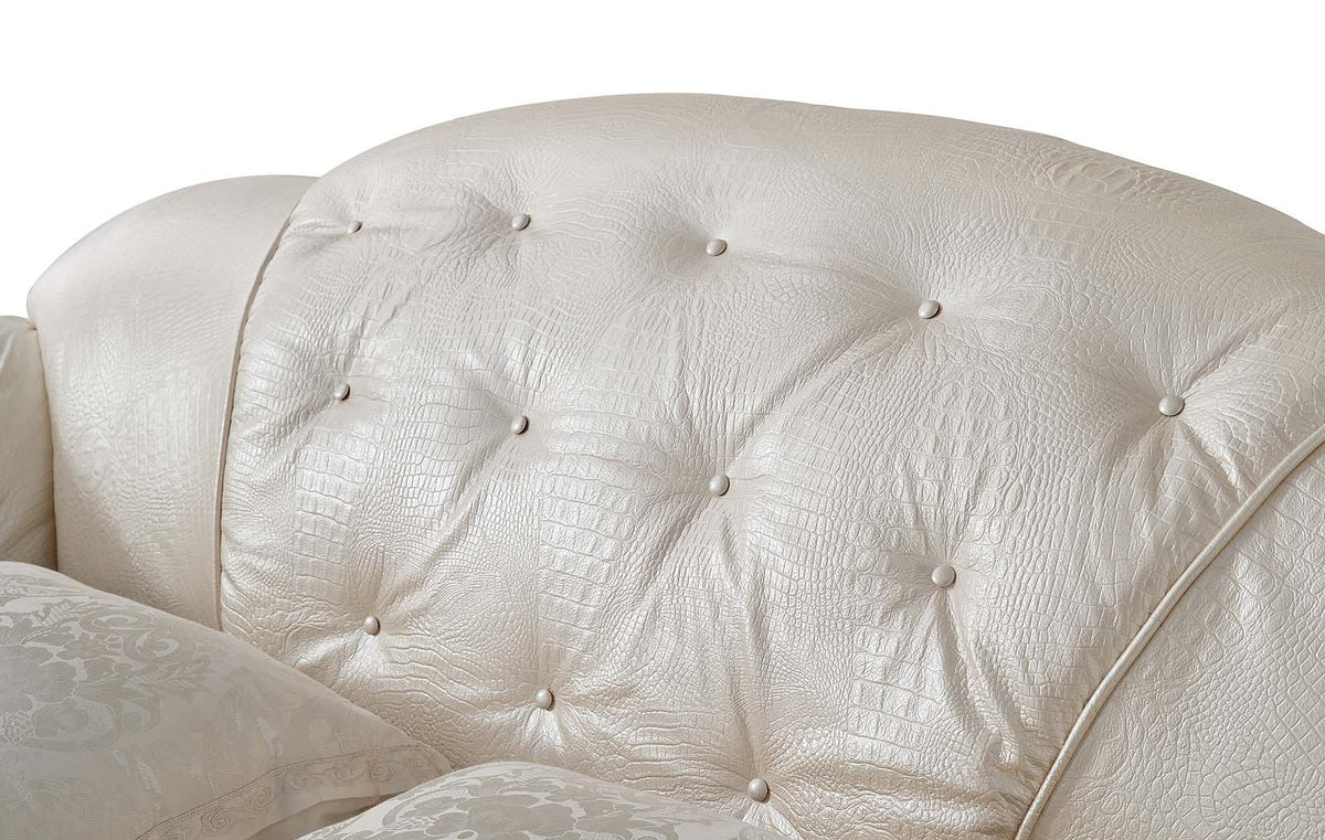 Apolo Pearl Italian Leather Sofa