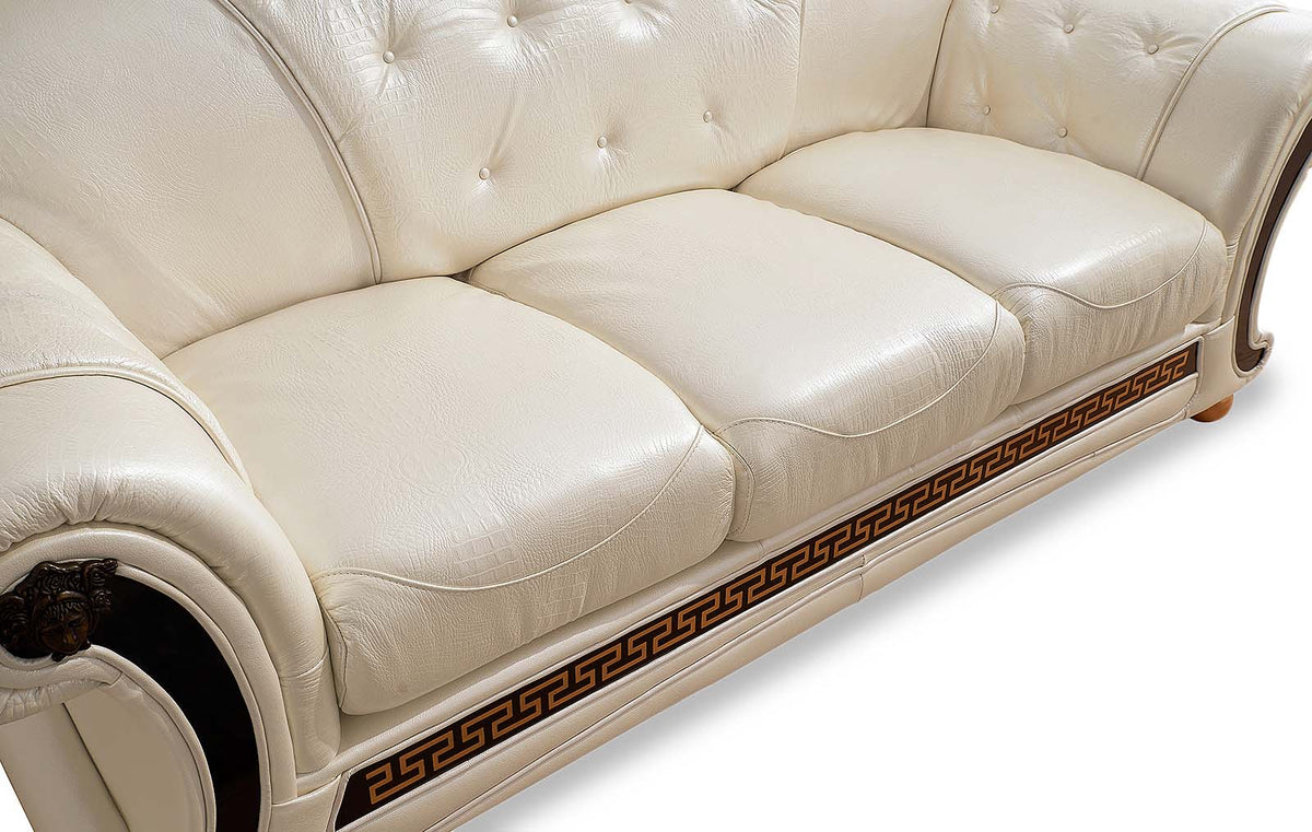 Apolo Pearl Italian Leather Sofa