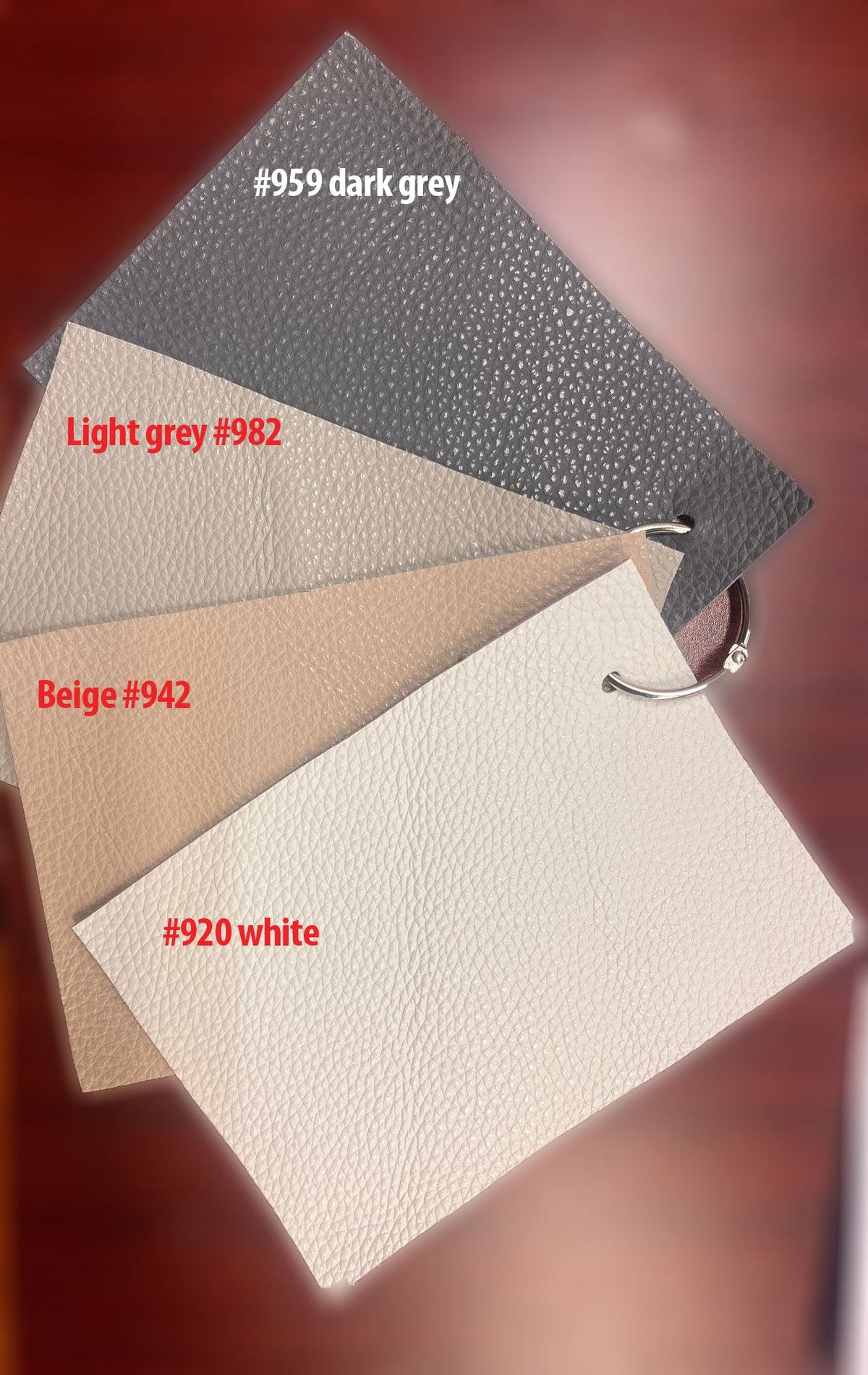 2119 Light Beige 4-Piece Top-Grain Leather Sectional