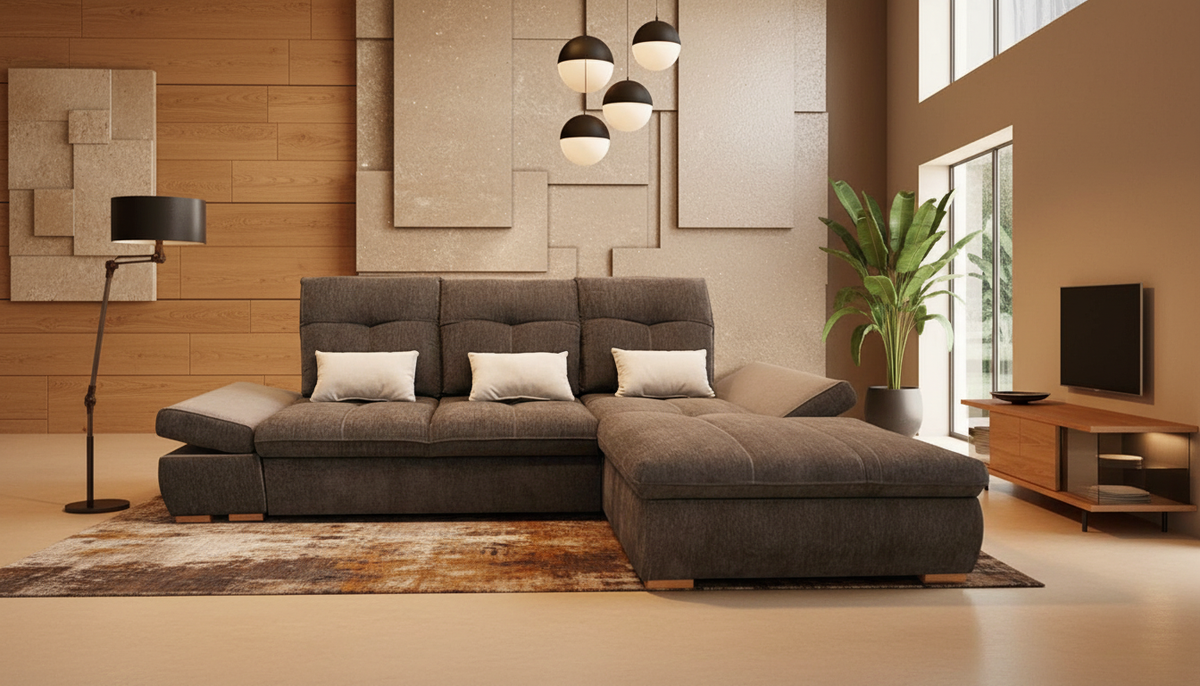Estero Grey/Silver RAF Sectional