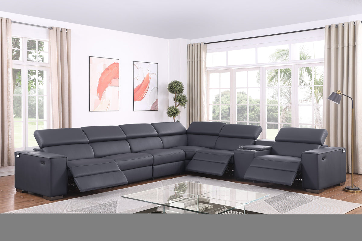 Picasso Graphite Grand Power Reclining Sectional