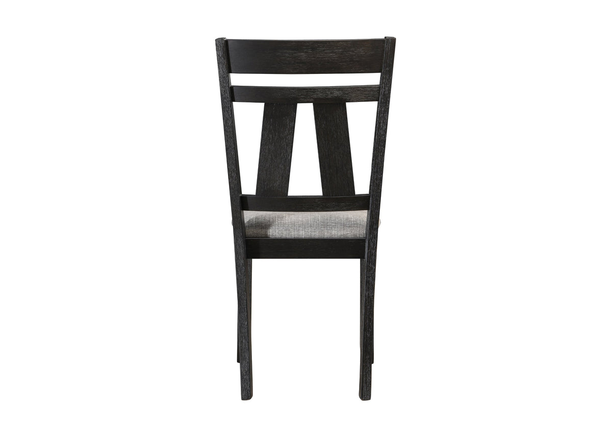 Maribelle Wheat Charcoal Side Chair, Set of 2