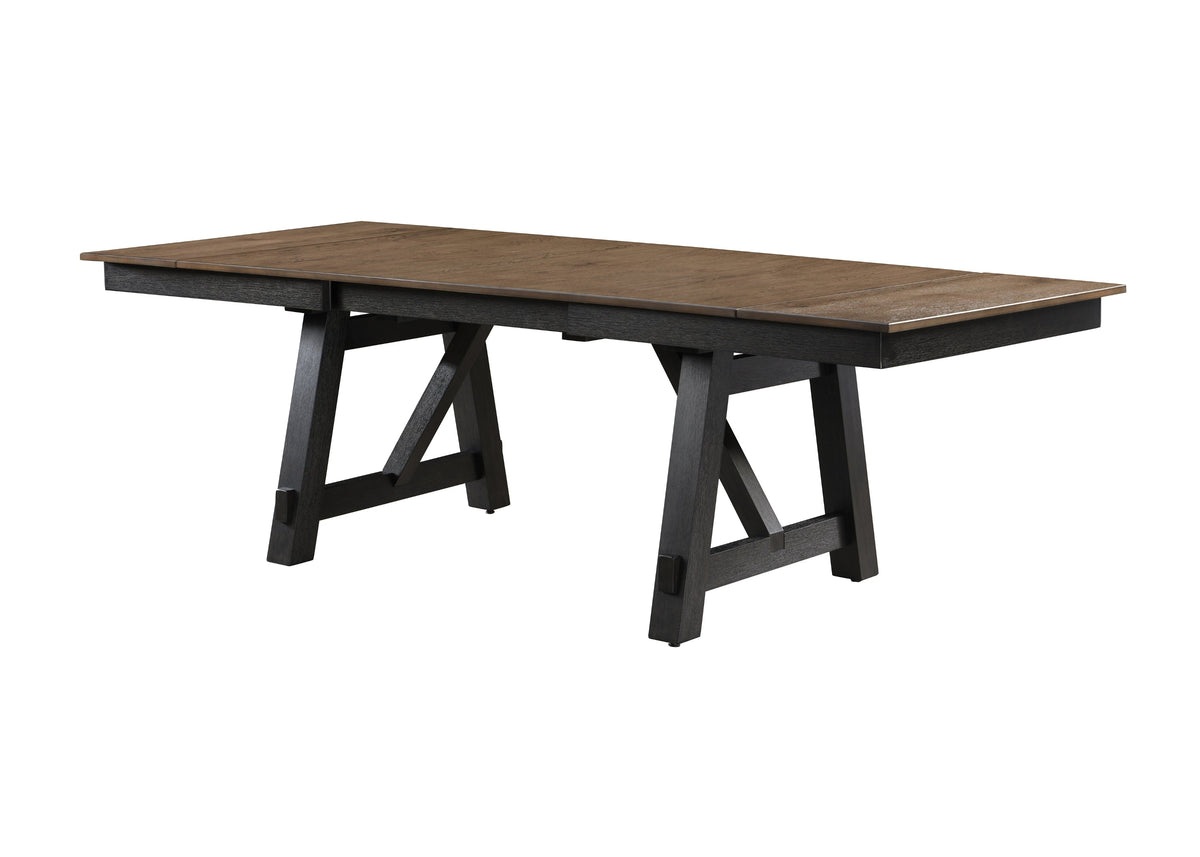 Maribelle Wheat Charcoal Extendable Dining Table
