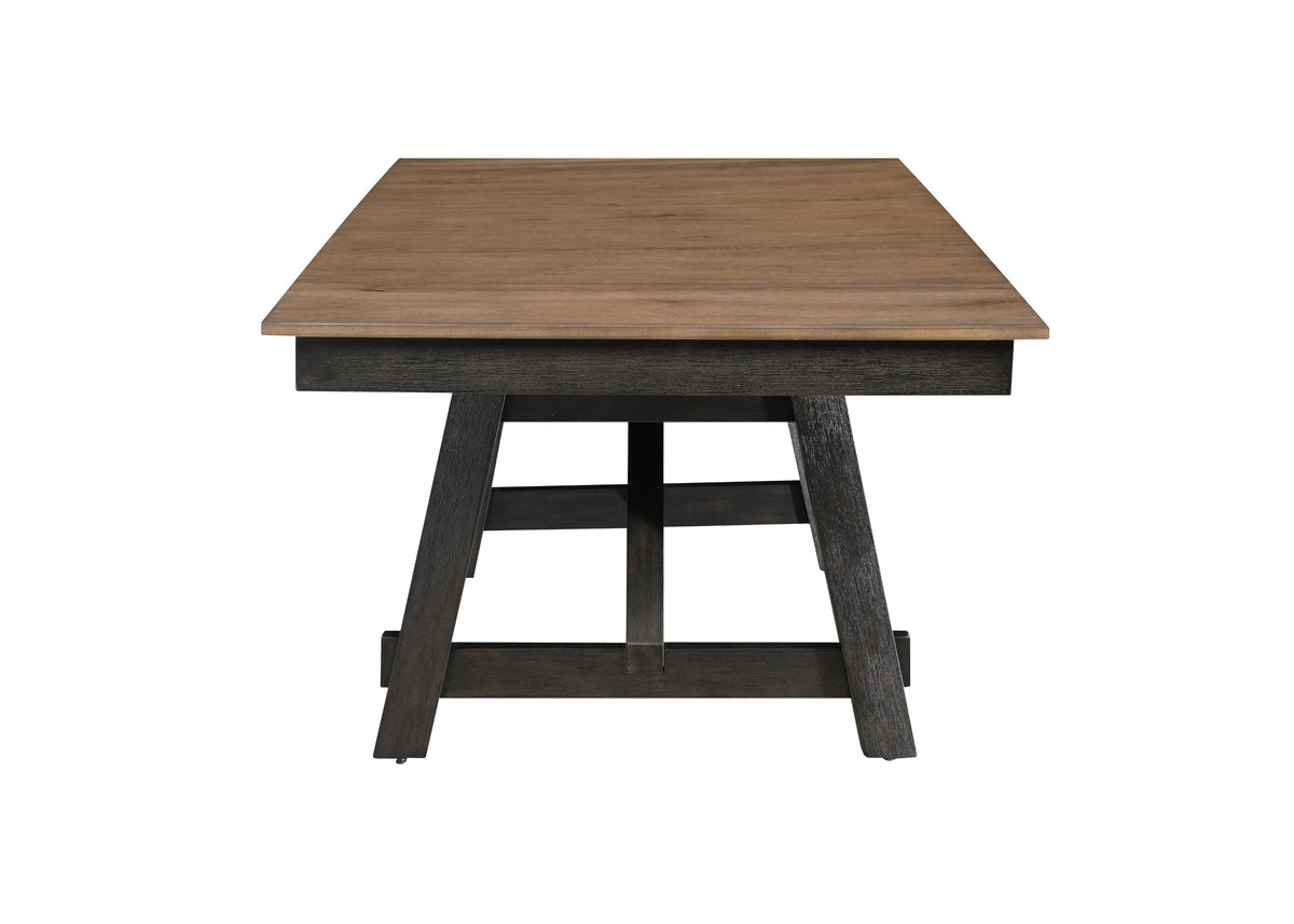 Maribelle Wheat Charcoal Extendable Dining Table