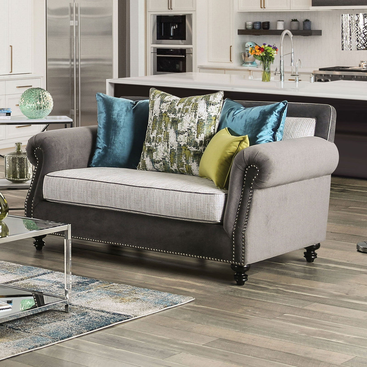 Mariella Beige Transitional Living Room Set