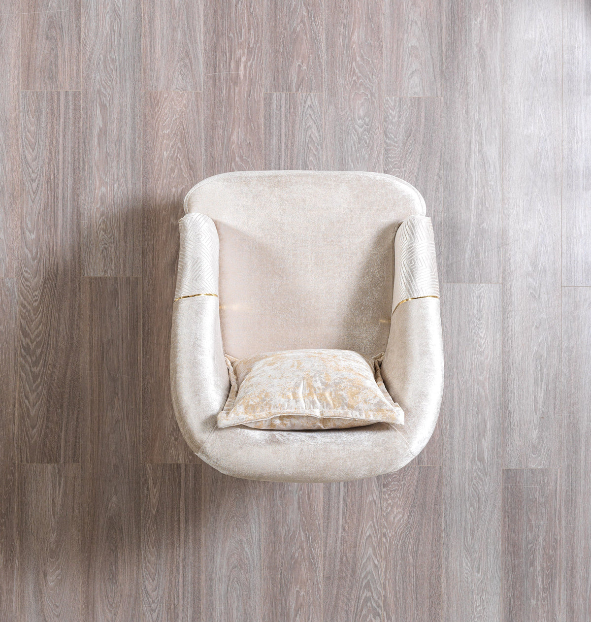 Santana Ivory Velvet Living Room Set