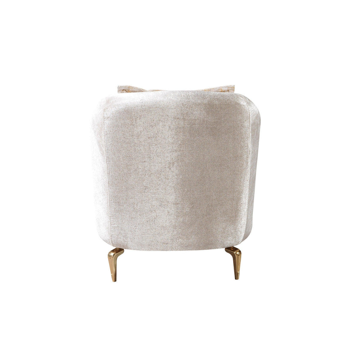 Santana Ivory Velvet Living Room Set