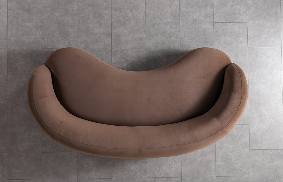 Bonita Coffee Velvet Sofa & Loveseat