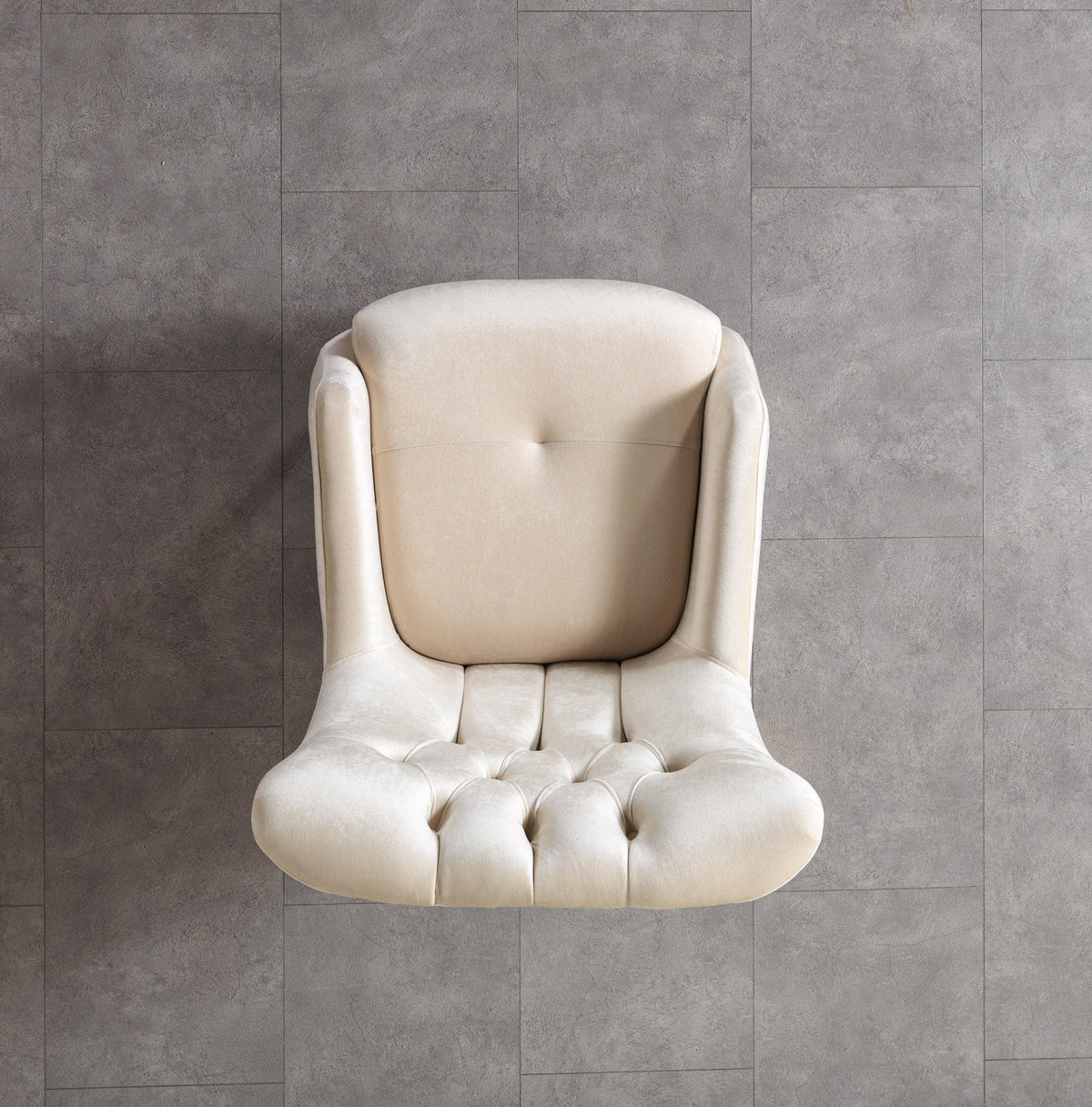 Florence Ivory Velvet Accent Chair