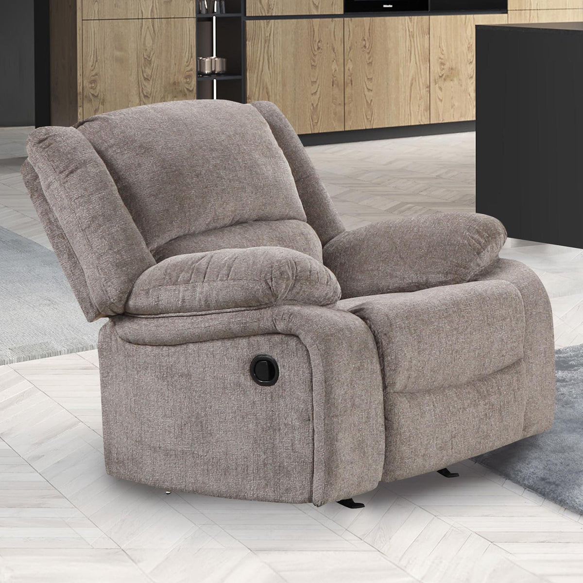 Cosimo Mocha Transitional Reclining Living Room Set