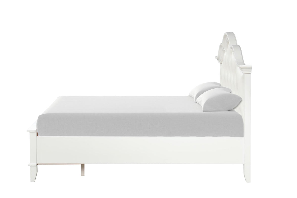 Naucalpan White Twin Bed