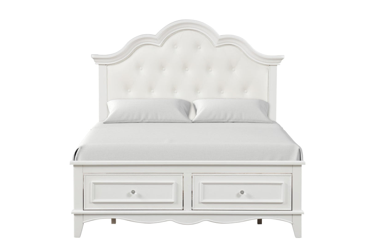 Naucalpan White Twin Bed