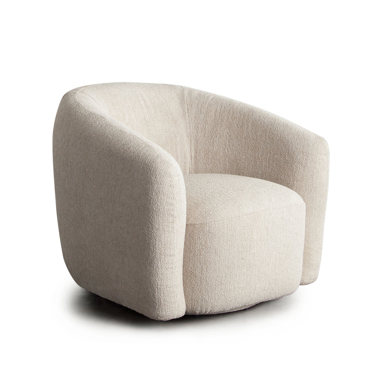Ocean Swivel Accent Chair in Birch Performance Fabric