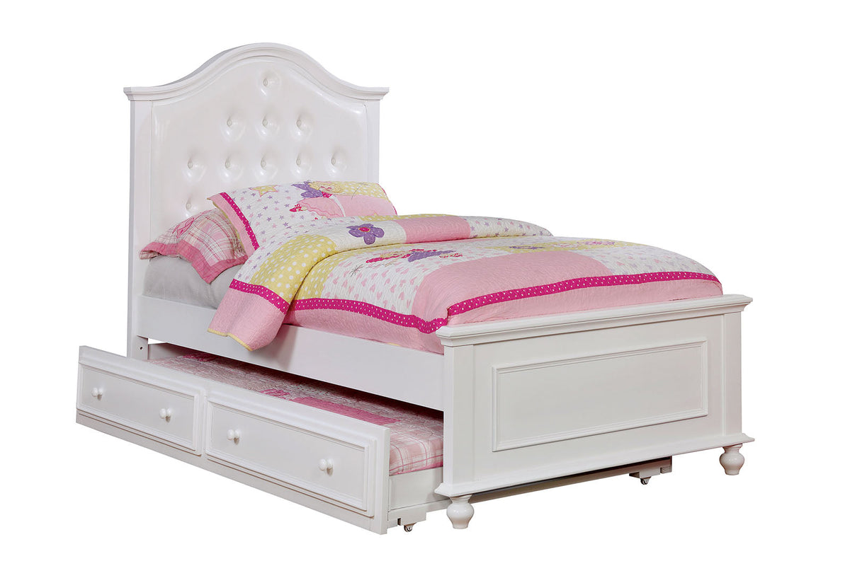 Olivia White Twin Bed