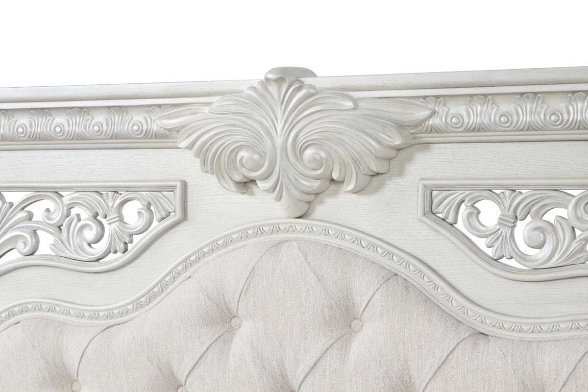 Promenade Wire Brushed White Traditional Bedroom Set
