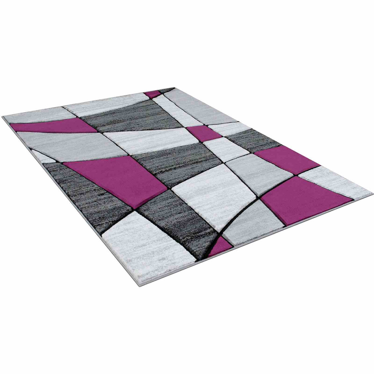 Niksar Gray/Purple Area Rug