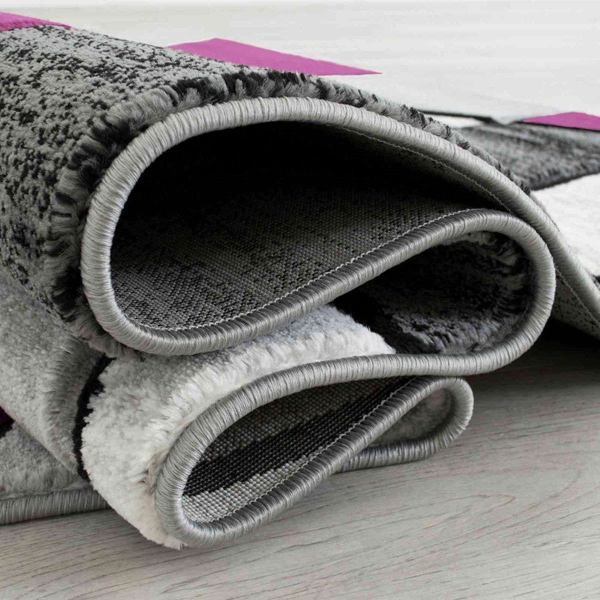 Niksar Gray/Purple Area Rug