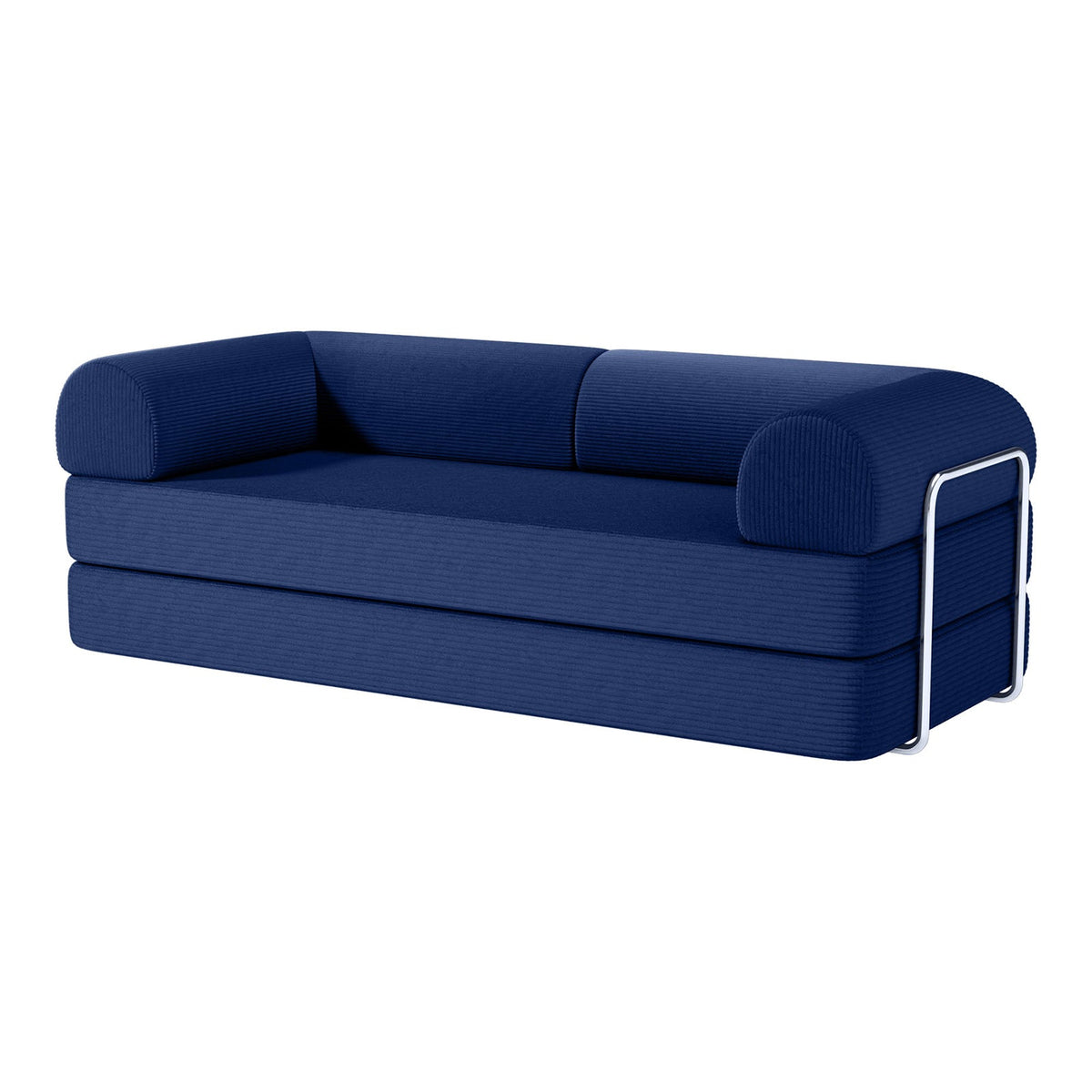 Perri Blue 79" Compressed Sofa