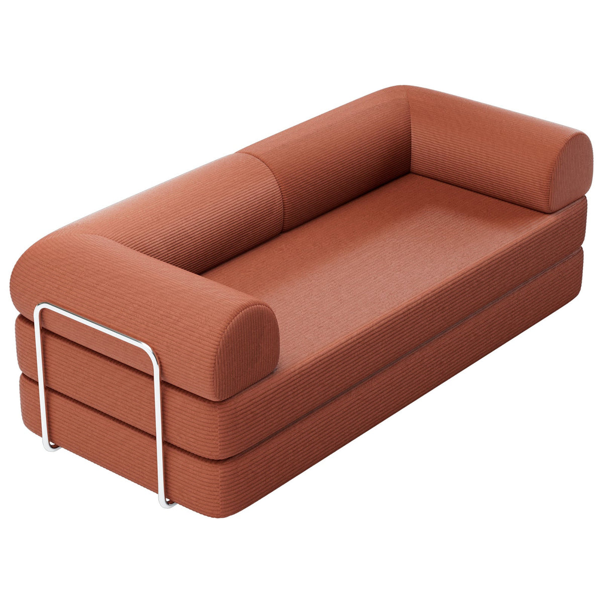 Perri Rustic Brown 79" Compressed Sofa