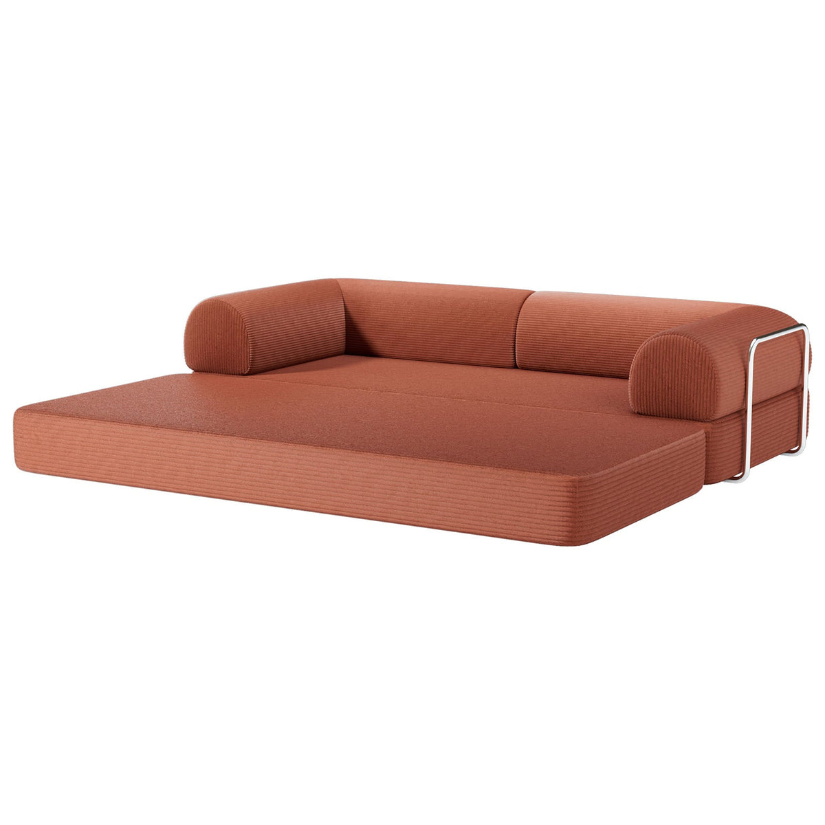 Perri Rustic Brown 79" Compressed Sofa