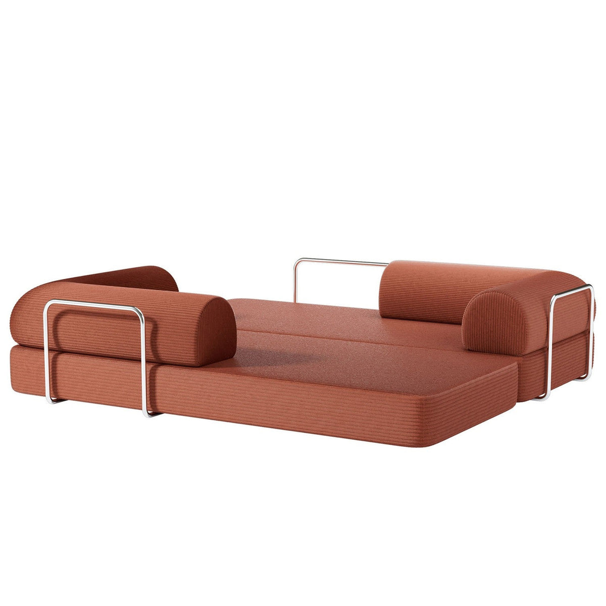 Perri Rustic Brown 79" Compressed Sofa