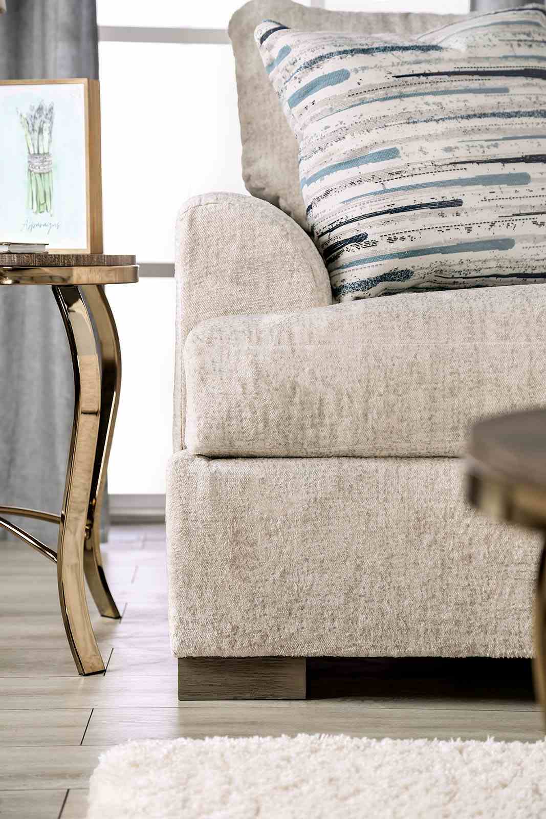Leytonstone Cream Transitional Living Room Set