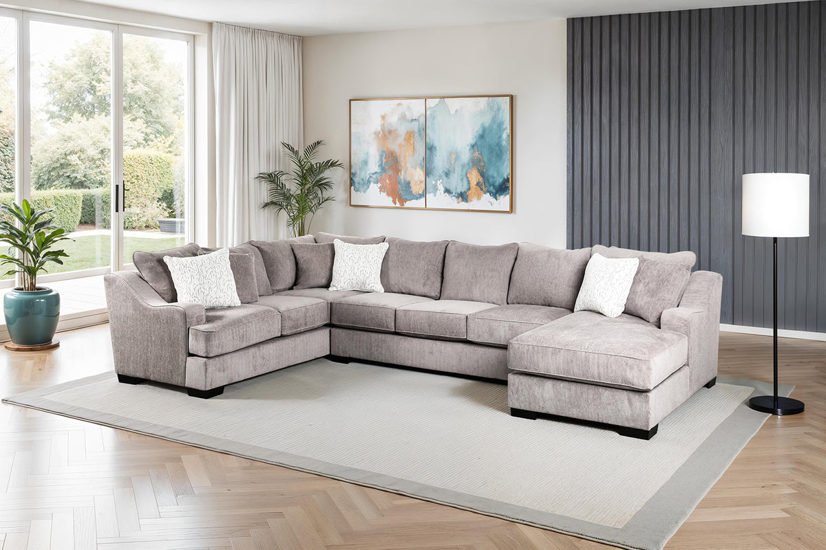 Mayfield Gray RAF Chaise Sectional