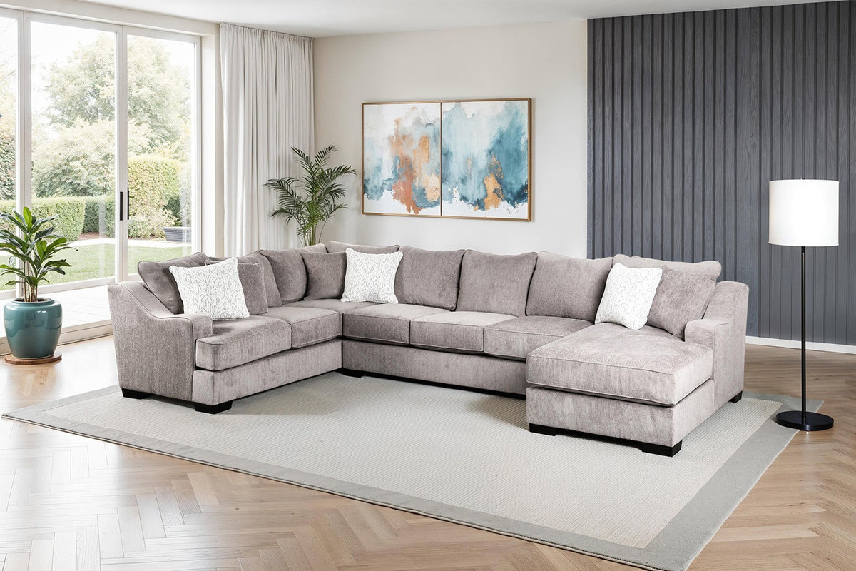 Mayfield Gray RAF Chaise Sectional