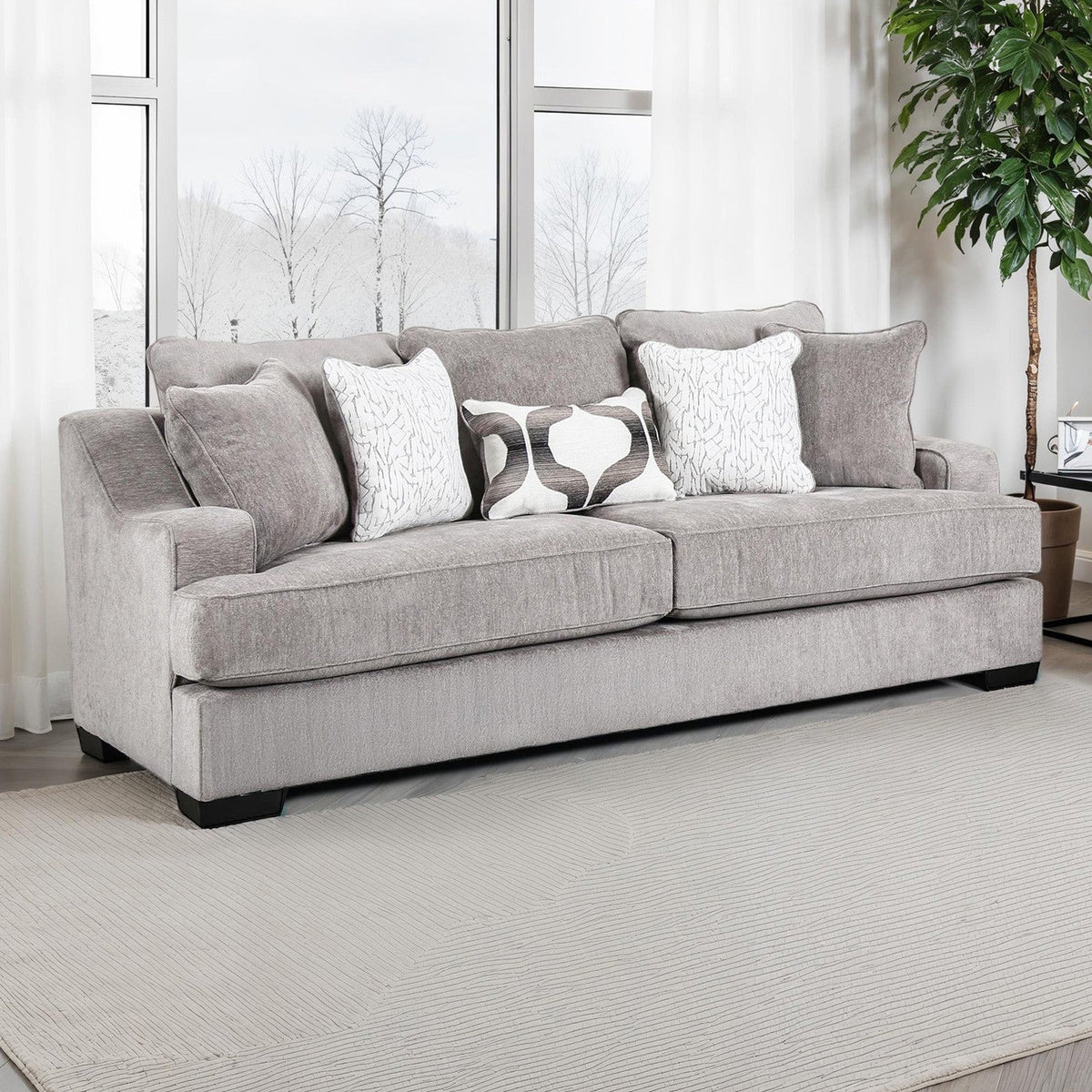 Mayfield Gray Transitional Living Room Set