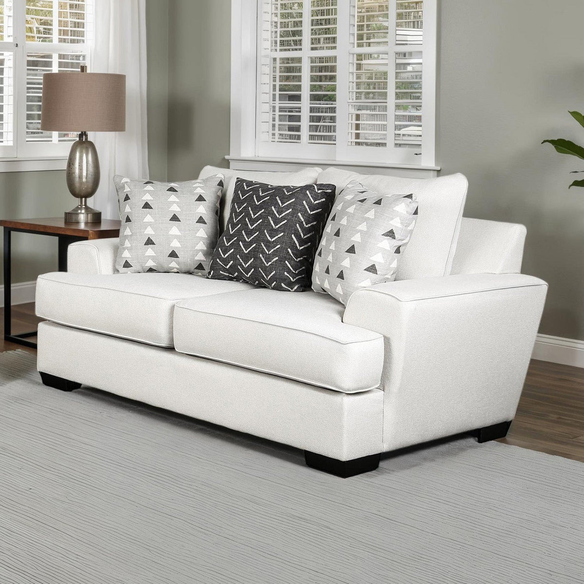 Hyde Park Gray Transitional Living Room Set