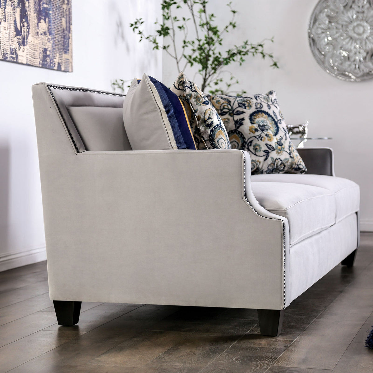 Montecelio Light Gray Transitional Living Room Set