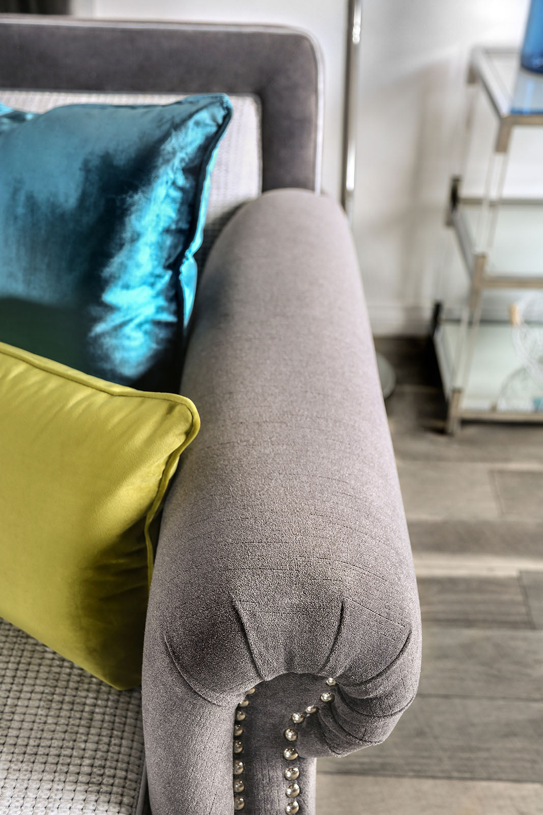 Mariella Gray/Beige/Teal/Olive Loveseat