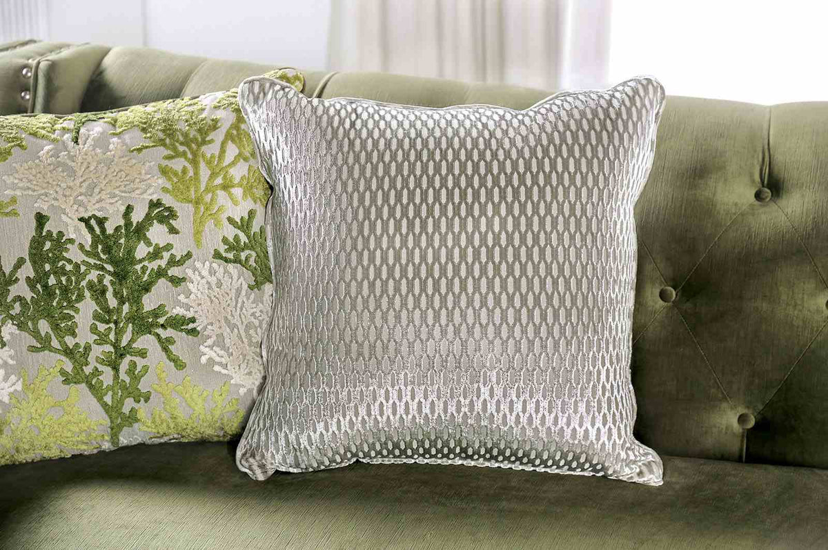 Kaye Green Transitional Living Room Set