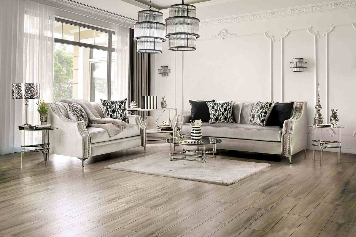 Elicia Silver Loveseat